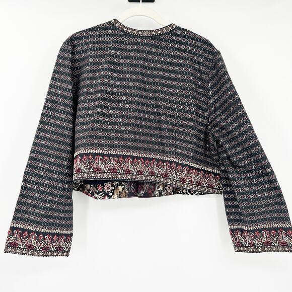 NWT Soft Surroundings Womens Sequin Beaded‎ Mandala Bolero Crop Blazer Jacket 1X - Picture 10 of 10